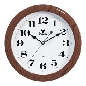 Reloj de pared redondo de cuarzo y acrílico, con movimiento silencioso, número árabe, fácil de leer, marca perla, gran oferta - Product Image 1
