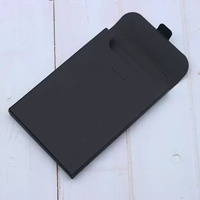 Boîte en papier kraft épais, boîte à cartes postales en carton noir, pochette vierge pour enveloppes DIY, boîte d'emballage pour cartes