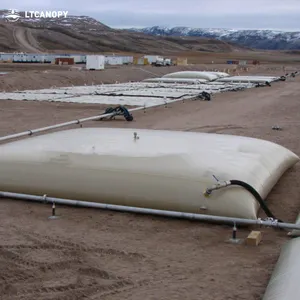 Litong tanque de armazenamento inflável da água, 10000 ~ 50000 litros pvc do armazenamento do travesseiro