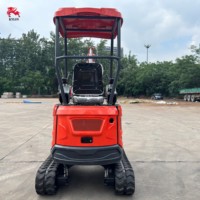 Mini-excavatrice domestique de 1,8t, 2t, 3t pour le creusement de fossés et les travaux de construction, avec diverses outres auxiliaires et moteur de translation intégré