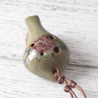 Vente en gros Cadeau musical Mignon Coloré Tortue Forme Mini 6 Trous C Tons Ocarina Flûte