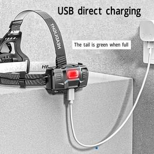 Linterna Frontal Recargable USB de Alta Potencia, 10W, 1000 Lúmenes, XHP50, 3 Modos Ajustables, Lente con Zoom, Venta al Por Mayor - Product Image 5