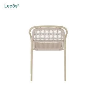 Venta directa del fabricante Silla de asiento de cuerda transpirable de aluminio Patio Jardín Silla de comedor al aire libre para uso comercial de exportación global - Product Image 5