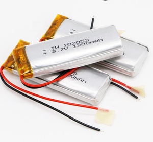 102053 1200mAh 3,7 V high capacity size rechargeable small polymer lithium ion battery cell pack - Product Image 1