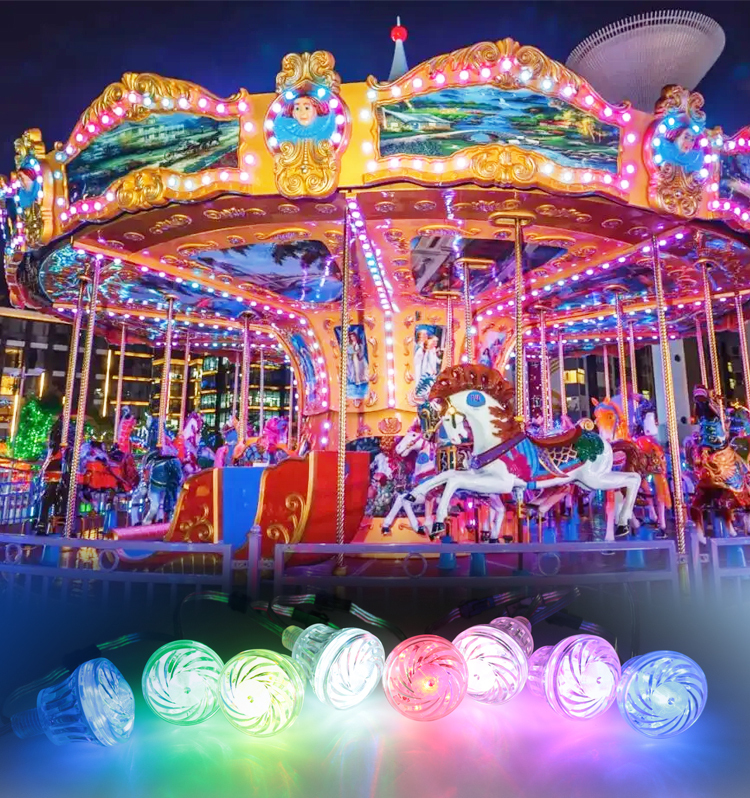 SHIJI Good Quality Amusement Park DC24V 360 Degree 45mm LED Pixel Light UCS2903 Digital Point Light Source Pixel Led Light
