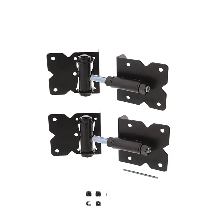 metal self closing butterfly black heavy duty upvc fence stainless steel cheap gate door hinges iron hardware closer