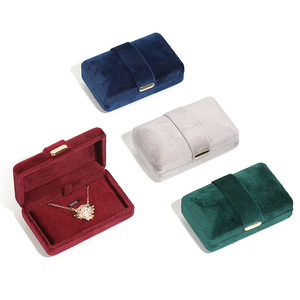 WEIMEI Custom Luxury High End Velvet Jewelry Packaging Wholesale <b>Earring</b> Jewelry Packaging Octagonal Velvet Ring <b>Box</b> - Product Image 6