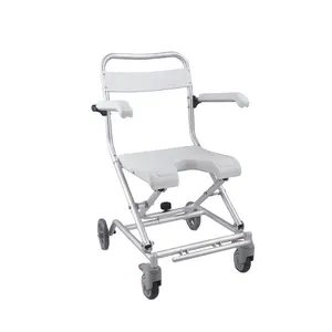 Revalidatie Therapie Levert TBB7962L aluminium opvouwbare disable commode bad stoel