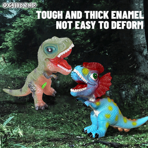 Đặt bức tượng nhỏ động vật đồ chơi mô phỏng mô hình động vật khuyến mại PVC mặt hàng rắn khủng long sản phẩm đồ chơi mô hình cho trẻ em với âm thanh - Product Image 3