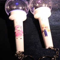 Bastón de Luz Personalizado para Conciertos Vocales, Gancho de Poliéster Duradero, para Festivales y Fiestas, Cambia entre Diferentes Colores