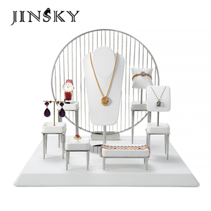 Metal Jewelry Display Stand Set Luxury <b>Ring</b> Bangle <b>Necklace</b> Holder Jewelry Shop Counter Display Props - Product Image 1