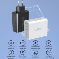 Chargeur mural rapide magnétique multi-ports HNT ODM OEM 65W PD QC3.0 3A3C 6 ports avec certification CE FCC pour téléphone portable