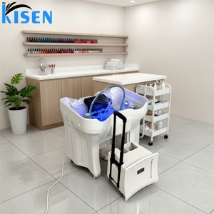 Lavacabezas Portátil Automático Kisen sin Plomería, Silla Móvil Comercial para Lavar el Cabello con Sistema de Agua y Lavabo para Champú - Product Image 1