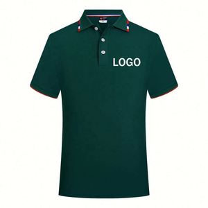 Polo à manches courtes personnalisé avec logo brodé, uni pour homme, t-shirt vierge, polo imprimé, t-shirt de sport et de golf - Product Image 1