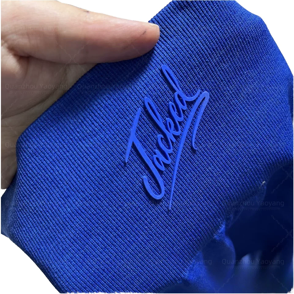 High Quality Customized 3D Silicone Heat Transfer Printing Sticker Large Quantity Waterproof Durable For Clothes Plastisol