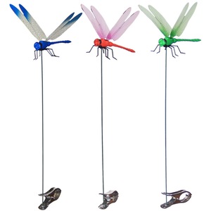 Pali Decorativi da Giardino a Forma di Libellula 3D Realistici con Clip per Esterni, Prato e Vasi di Fiori - Vendita all'Ingrosso - Product Image 1