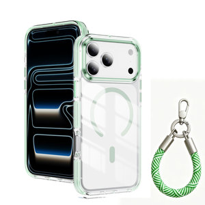 Funda Magnética de Lujo con Carga Inalámbrica para <span class=keywords><strong>iPhone</strong></span> 18 16 17E 15 14 Plus 13 <span class=keywords><strong>12</strong></span> 11 Pro Max con Correa de Mano - Product Image 3