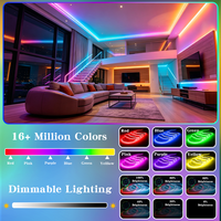 Tira de LED RGBIC Direccionable 5050, Tira de Luz LED RGB de 10m/5m, Rollo WS2811, PCB de 10mm, para E-Sport, KTV, Bar, Personalizable, Impermeable IP65/IP67