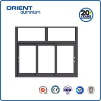 Ventanas y Puertas de Aluminio 2026 del Proveedor Dorado de Alibaba, Estilo Francés, Marcos de Aluminio, Ventanas Corredizas de Vidrio, Hechas en China