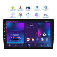 Reproductor de DVD para Auto Android con Pantalla Táctil KZS TS18, GPS, Bluetooth, WIFI, 2 DIN, Pantalla Táctil de 9/10 Pulgadas, Estéreo para Auto Android