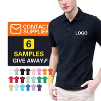 Großhandel Baumwolle Stickerei Logo Polo Shirts Plain Golf Polo T-Shirts Custom Polo Shirt