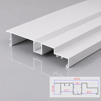 Profilé d'angle de plafond LED moderne en aluminium, dimmable, résistant à l'humidité, longueur personnalisable pour la décoration de plafonds en plâtre et cloisons sèches d'hôtels