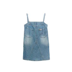 Vestido vaquero personalizado con tirantes finos para mujer, estilo vintage lavado, holgado y sin mangas - Product Image 6