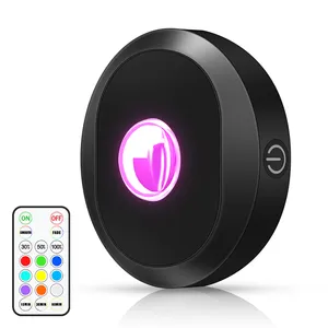 Lampu sorot LED RGB isi ulang baterai, lampu LED dalam Unit berubah warna dengan Remote Control, lampu dapat diredupkan magnetis