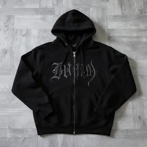 <span class=keywords><strong>Felpa</strong></span> con Cappuccio Personalizzata con Zip e Stampa in Rilievo 800GSM, Felpe Streetwear Pesanti, Campione Gratuito Disponibile - Product Image 1