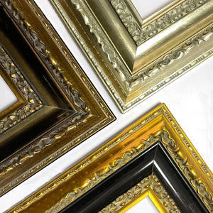 Khung tranh gỗ đặc cao cấp, sang trọng, rộng 11cm, trang trí treo tường nhà, khung tranh dát vàng tùy chỉnh - Product Image 2