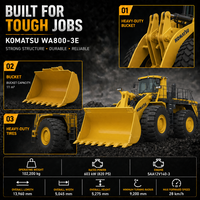 Chargeuse lourde Komatsu WA800-3 à faible consommation de carburant avec liaison en Z pour le chargement de minerai de fer et l'exploitation minière en ciel ouvert