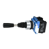 Commutateur à joystick croisé avec contacts en alliage d'argent et pièces en cuivre épaissies, fonctions de verrouillage et de réinitialisation automatiques, 400V 5A 50HZ