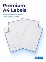 Papier autocollant blanc A4 vierge en vrac, sans bois, imprimable pour l'étiquetage des colis et des adresses en entrepôt