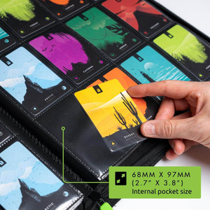 Album classeur en cuir PU à 9 pochettes, capacité 360 cartes, pour cartes à collectionner TCG - Product Image 6