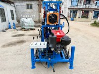 Mini-foreuse à roues de 100 m pour puits d'eau, machine de forage portable sur roues pour le forage de puits d'eau
