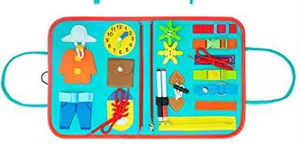 Nuovo bordo educativo sentire occupato giocattolo Baby Dressing libro di bordo di apprendimento <span class=keywords><strong>con</strong></span> tessuto artigianale per uso domestico viene fornito in un sacchetto di imballaggio - Product Image 3