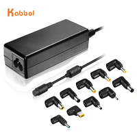 Chargeur universel pour ordinateur portable, adaptateur d'alimentation, avec DC 8 embouts, 15V, 16V, 18.5V, 19V, 19.5V, 20V, 90W