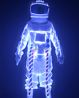 Nouveau design de vêtements pour adultes lumières LED grandeur nature Costumes de Cosplay lumineux pour le costume de fête de scène de carnaval