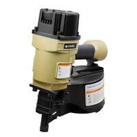 OBBL 15 Pneumatic Coil Nailer 300-Capacity Air Framing Nail Gun 25-80mm Alat Paku Pneumatik untuk Konstruksi Kayu, Pallet, dan Furnitur, Berbahan Paduan Seng