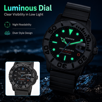 Montre automatique de plongée pour homme OEM ODM, bracelet en acier inoxydable, lumineuse, mécanique, pour la vente en gros personnalisée