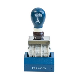 <span class=keywords><strong>Sello</strong></span> de Fecha de Estilo Vintage con Mango de Madera Resistente, Rodillo de Goma Ajustable para Día/Mes/Año, para Diarios, Organización de Oficina y Manualidades - Product Image 2