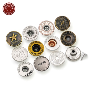 KUNSHUO <b>Button</b> Factory Brass Vintage Jean <b>Button</b> and Rivets Stainless steel Iron Custom Logo Denim Metal <b>Buttons</b> for jeans - Product Image 3
