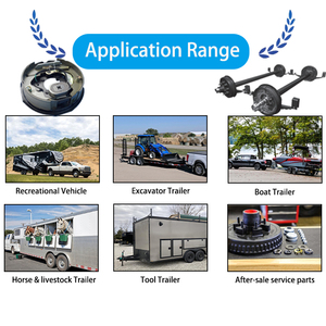 RV Travel <strong>Boat</strong> <strong>Trailer</strong> Axle Parts 7000 Lbs <strong>Brake</strong> Assembly <strong>Trailer</strong> <strong>Electric</strong> <strong>Brake</strong> <strong>Kit</strong> for RV Towing <strong>Trailer</strong> - Product Image 5