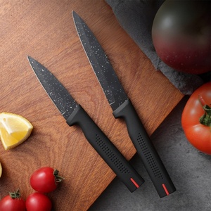 Ensemble de couteaux de cuisine en acier inoxydable avec manche en plastique pour usage domestique et professionnel – Vente en gros - Product Image 3