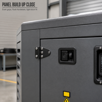 Groupe électrogène diesel insonorisé mobile Yuchai 400 kVA 320 kW, triphasé 400 V 50/60 Hz, essieu tandem pour la construction