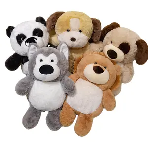 Populaire en peluche gros mignon Lion Animal jouets moelleux en peluche Panda chien Husky confortable oreiller de couchage enfants joli cadeau