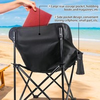 Chaises de jardin pliables respirantes avec structure en fer pour pique-nique, chaise lune rembourrée, chaise de camping pliable