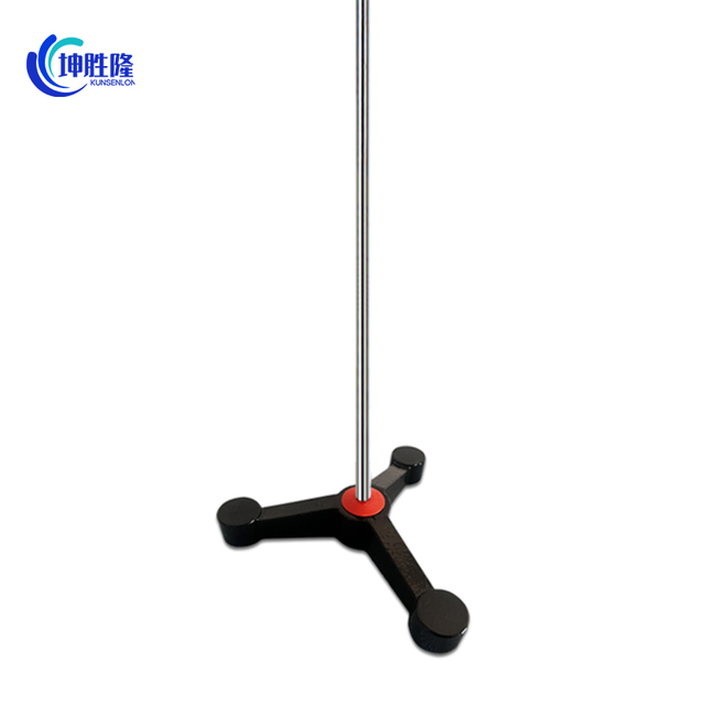 KUNSHENGLONG Laboratory Tripod Black Spray Painted Cast Iron Frame 60cm Rod Length Customizable Support Physical Support