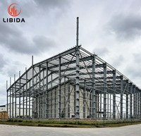 Almacén de Estructura de Acero Prefabricado Real Project, Resistente al Viento, Nieve y Terremotos, Taller Industrial