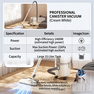 <span class=keywords><strong>Aspirateur</strong></span> domestique compact et <span class=keywords><strong>silencieux</strong></span> à forte aspiration, machine de nettoyage des sols <span class=keywords><strong>avec</strong></span> <span class=keywords><strong>sac</strong></span> à poussière réutilisable pour l'élimination des acariens - Product Image 5